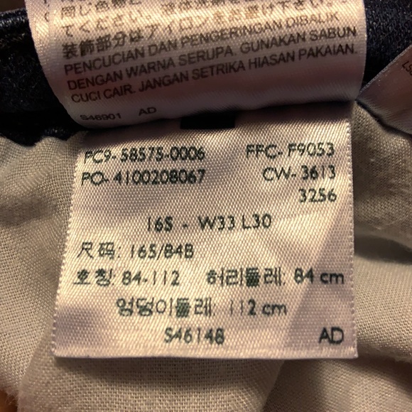 Levi’s silver tab mid rise skinny silver stitch on pockets dark indigo blue 16 S - Picture 6 of 8